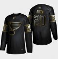 Blues #20 Alexander Steen Black Gold Adidas Jersey