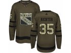 Adidas New York Rangers #35 Mike Richter Green Salute to Service Stitched NHL Jersey