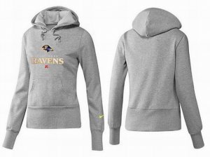 Women Baltimore Ravens Logo Pullover Hoodie-119