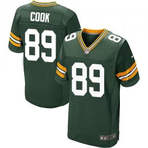 Nike Green Bay Packers #89 Jared Cook Green Team Color Mens Stitched NFL Elite Jersey