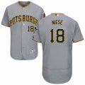 Men's Majestic Pittsburgh Pirates #18 Jon Niese Grey Flexbase Authentic Collection MLB Jersey