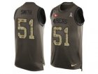 Mens Nike San Francisco 49ers #51 Malcolm Smith Limited Green Salute to Service Tank Top NFL Jersey