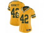 Women Nike Green Bay Packers #42 Morgan Burnett Limited Gold Rush NFL Jersey
