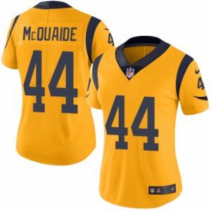 Women\'s Nike Los Angeles Rams #44 Jacob McQuaide Limited Gold Rush NFL Jersey