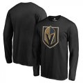 Mens Vegas Golden Knights Fanatics Branded Black Big & Tall Primary Logo Long Sleeve T-Shirt