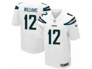 Mens Nike Los Angeles Chargers #12 Mike Williams Elite White NFL Jersey