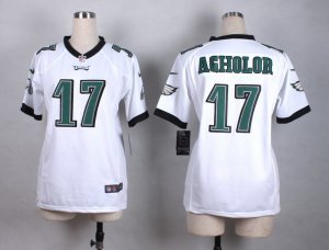 Women Nike Philadelphia Eagles #17 Nelson Agholor white jerseys