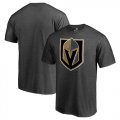 Mens Vegas Golden Knights Fanatics Branded Dark Grey Heather Primary Logo T-Shirt