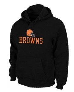 Cleveland Browns Authentic Logo Pullover Hoodie Black