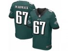 Mens Nike Philadelphia Eagles #67 Chance Warmack Elite Midnight Green Team Color NFL Jersey