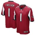 Nike Falcons #1 Chris Lindstrom Red 2019 NFL Draft First Round Pick Vapor Untouchable Limited Jersey
