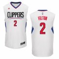 Mens Adidas Los Angeles Clippers #2 Raymond Felton Authentic White Home NBA Jersey