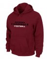 Arizona Cardinals Authentic font Pullover Hoodie Red