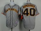 mlb jerseys san francisco giants #40 bumgarner grey