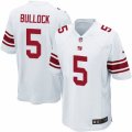 Mens Nike New York Giants #5 Randy Bullock Game White NFL Jersey