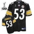 Pittsburgh Steelers #53 Maurkice Pouncey 2010 Super bowl Black