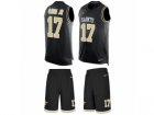 Mens Nike New Orleans Saints #17 Ted Ginn Jr Limited Black Tank Top Suit NFL Jersey