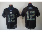 Nike Indianapolis Colts #12 Andrew Luck Lights Out Black Jerseys(Camo Number Elite)