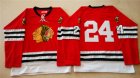 NHL Mitchell And Ness 1960-61 Chicago Blackhawks #24 Noname red Throwback jerseys