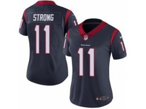 Women Nike Houston Texans #11 Jaelen Strong Vapor Untouchable Limited Navy Blue Team Color NFL Jersey