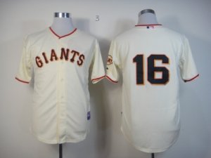 mlb jerseys san francisco giants #16 cream