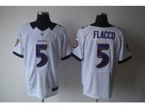 Nike baltimore ravens #5 Joe Flacco white Elite jerseys