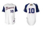 mlb jerseys atlanta braves #10 jones white[2011 civil rights]