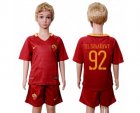 Roma #92 El Shaarawy Home Kid Soccer Club Jersey