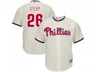 Youth Philadelphia Phillies #26 Chase Utley Stitched Cream MLB Jersey