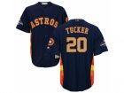 Men Houston Astros #20 Preston Tucker Navy 2018 Gold Program Cool Base Stitched Baseball Jersey