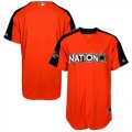 Mens National League Majestic Orange 2017 MLB All-Star Game Authentic On-Field Home Run Derby Team jersey
