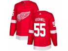 Men Adidas Detroit Red Wings #55 Niklas Kronwall Red Home Authentic Stitched NHL Jersey