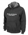 Atlanta Falcons Authentic font Pullover Hoodie D.Grey