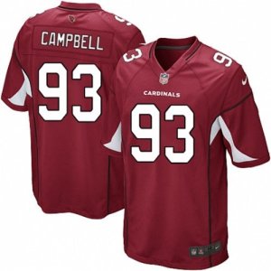 Mens Nike Arizona Cardinals #93 Calais Campbell Game Red Team Color NFL Jersey