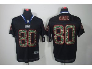 Nike NFL New York Giants #80 Victor Cruz black jerseys[Camo Fashion Elite]