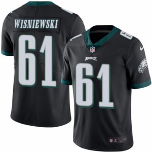 Mens Nike Philadelphia Eagles #61 Stefen Wisniewski Limited Black Rush NFL Jersey