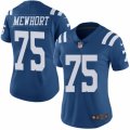 Women's Nike Indianapolis Colts #75 Jack Mewhort Limited Royal Blue Rush NFL Jersey