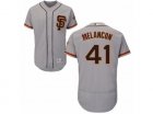 Mens Majestic San Francisco Giants #41 Mark Melancon Gray Flexbase Authentic Collection MLB Jersey