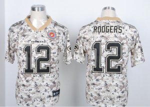 Nike Green Bay Packers #12 Aaron Rodgers Camo Jerseys(Elite)