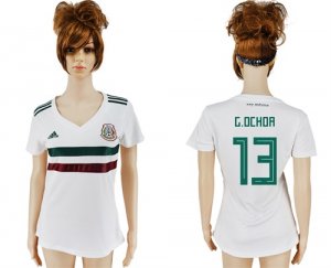 Mexico 13 G.OCHOA Away Women 2018 FIFA World Cup Soccer Jersey