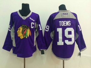 NHL Chicago Blackhawks #19 Jonathan Toews Stitched purple jerseys