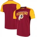 Washington Redskins NFL Pro Line by Fanatics Branded Iconic Color Blocked T-Shirt Burgundy