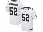 Mens Nike New Orleans Saints #52 Craig Robertson Elite White NFL Jersey