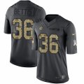 Mens Nike Pittsburgh Steelers #36 Jerome Bettis Limited Black 2016 Salute to Service NFL Jersey