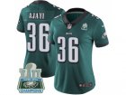 Womens Nike Philadelphia Eagles #36 Jay Ajayi Midnight Green Team Color Super Bowl LII Champions Stitched NFL Vapor Untouchable Limited Jersey