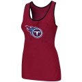 Nike Tennessee Titans Ladies Big Logo Tri-Blend Racerback stretch Tank Top Red