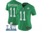 Women Nike Philadelphia Eagles #11 Carson Wentz Limited Green Rush Vapor Untouchable Wentzylvania Super Bowl LII NFL Jersey