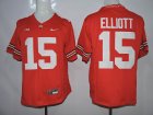 NCAA Ohio State Buckeyes #15 Elliott The collar shirt red jerseys