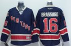 NHL New York Rangers #16 Derick Brassard Dark Blue Third Stitched Jerseys