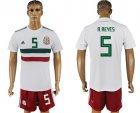 Mexico 5 A.REYES Away 2018 FIFA World Cup Soccer Jersey